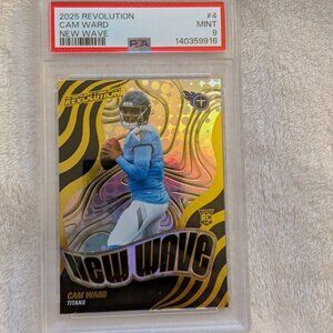 2025 PANINI Cam Ward New Wave #4 Grade MINT 9